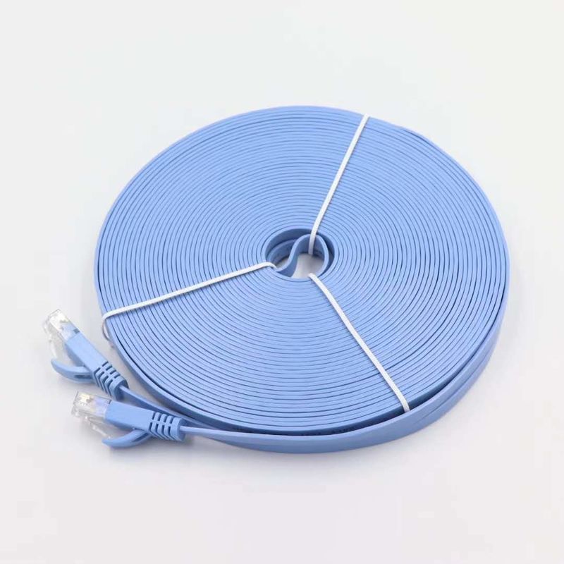 ETL DELTA UL Cat5e Cat6 Rj45 Плоский кабель Rohs 35M Ethernet Сетевой кабель
