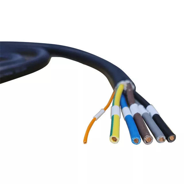 2 Открытый конец 3-фазного высоковольтного коаксиального кабеля 32 А 21 кВт IEC 62196-2