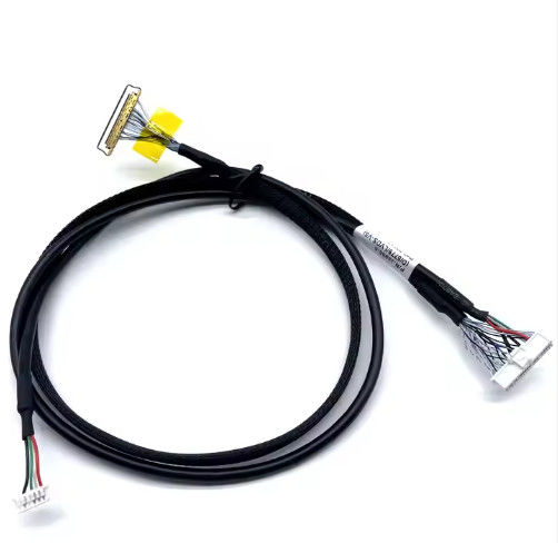 Электронное приложение Черные индивидуальные LVDs Wire Harness LCD Кабельная сборка для дисплея
