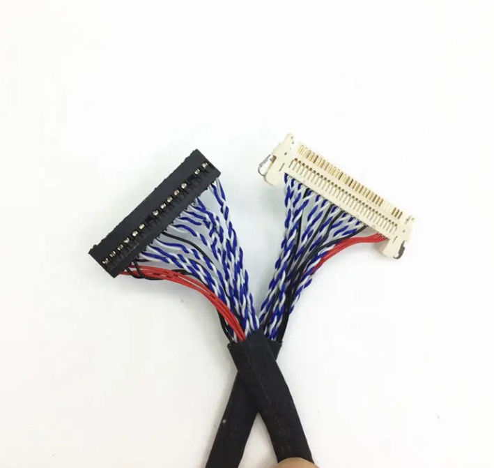 1.25мм 2,0мм Питч 20 30 40 Пиновый разъединитель LVDS Shielded Wire LCD Display Cable Assembly