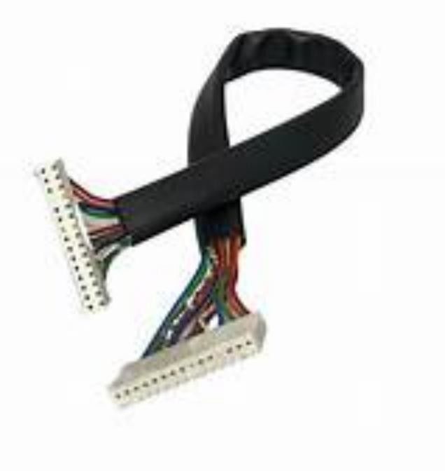 Серийный кабель с низковольтным дисплеем LVDS с черным разъемом типа черный