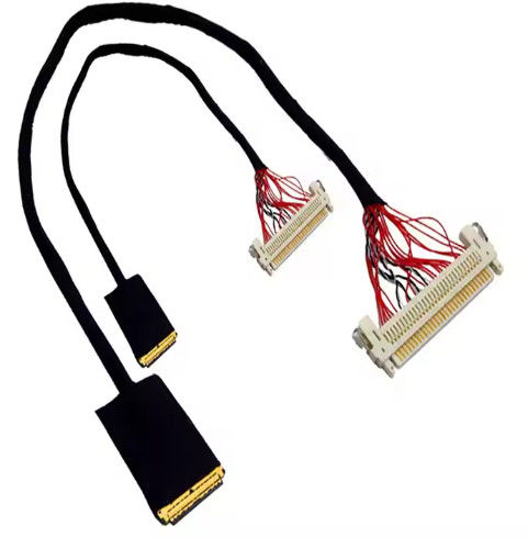 UL VW-1 Показатель 300V 30 Pin Connector LVDS кабельный жилет с медным проводником AWG26-28 и рейтингом воспламеняемости