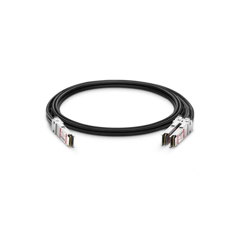 Сверхбыстрая сборка кабеля на заказ 200G QSFP-DD Copper DAC для передачи данных с низкой мощностью и высокой плотностью