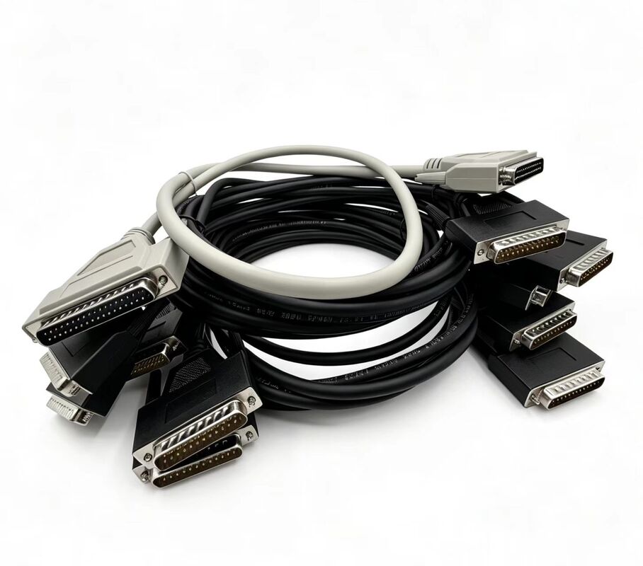 Кабель на заказ полный медный DB9 DB15 DB25 Кабель 2x15 штифтов Серийный и параллельный кабель подключения мужского к мужскому для передачи данных
