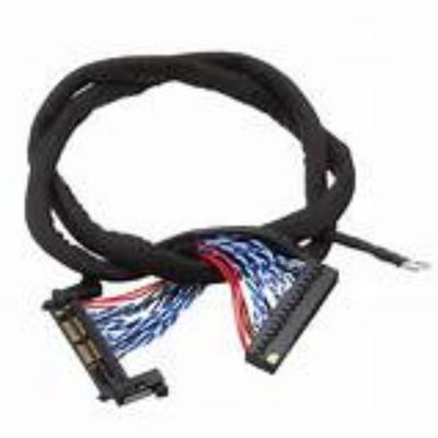 Черный кабель LVDS с диэлектрической прочностью ≥ 1000 V/мин и медным проводником
