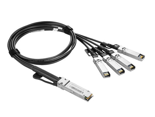 Кабельная сборка Dac 1m 30awg Прямой кабель QSFP-40G SFP 10g-1m Пассивный 40g Qsfp+To 4*Sfp+ 4x10gsfp+ Breakout Twinax