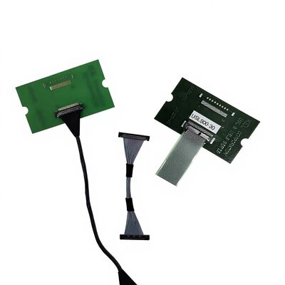 USLS20-30-010-B 30-контактный микрокоаксиальный LVDS кабель для высокоскоростной передачи с шагом 0,4 мм, сборка на заказ
