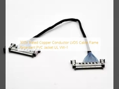 300 В номинальный медный проводник кабеля LVDS огнеупорный ПВХ пиджак UL VW-1