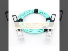 Пользовательская длина 100GBASE-FR QSFP28 Single QSFP-40G-FR QSFP-100G-FR-S Lambda 1310nm 2 км DOM волоконно-оптический приемопередатчик Производители кабельных сборок