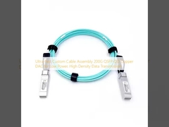 Сверхбыстрая сборка кабеля на заказ 200G QSFP-DD Copper DAC для передачи данных с низкой мощностью и высокой плотностью