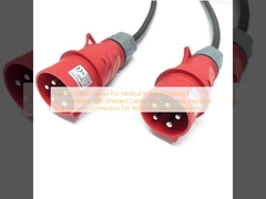 Конструкция кабеля для медицинских изобразительных устройств. Биосовместимые кабели с защитой от электромагнитных излучений с высокой гибкостью изоляции и точными соединителями для надежной передачи данных.