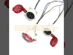 Конструкция кабеля для медицинских изобразительных устройств. Биосовместимые кабели с защитой от электромагнитных излучений с высокой гибкостью изоляции и точными соединителями для надежной передачи данных.